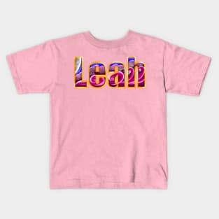 Leah first name personalized custom Leah Kids T-Shirt